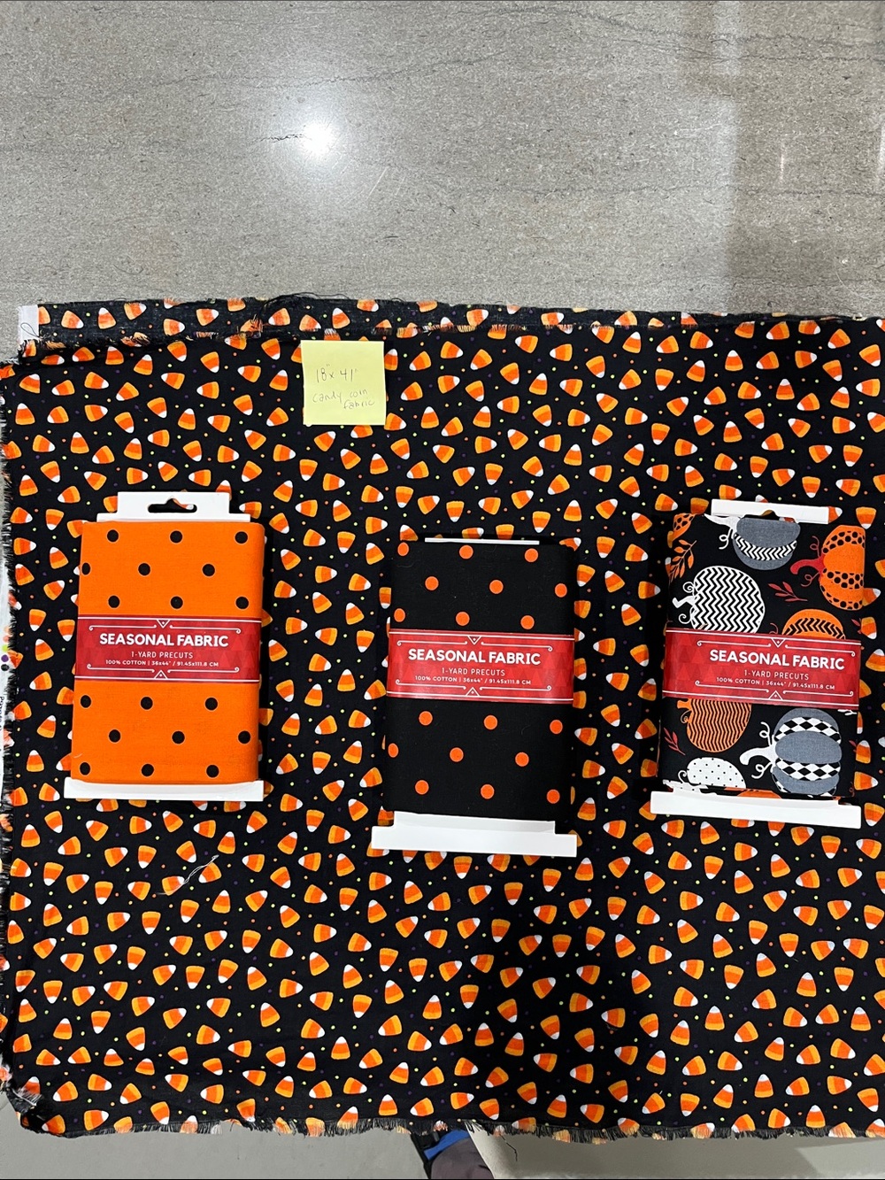 Fall Halloween fabric
